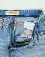 Vintage Y2K 00s Laguna Beach Embroidered Pocket Relaxed Wide Fit Jeans - W30 L29
