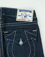 Vintage Y2k 00s True Religion 'Straight' Dark Wash Jeans - W32 L32
