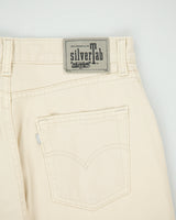 Vintage 2000 Y2K Levi's SilverTab Cream Made In America Mid Rise Baggy Fit Wide Leg Denim Jeans - W29 L30