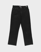 Vintage Y2K 00s Versace Jeans Couture Signature High Rise Relaxed Fit Straight Leg Canvas Denim Jeans - W29 L30
