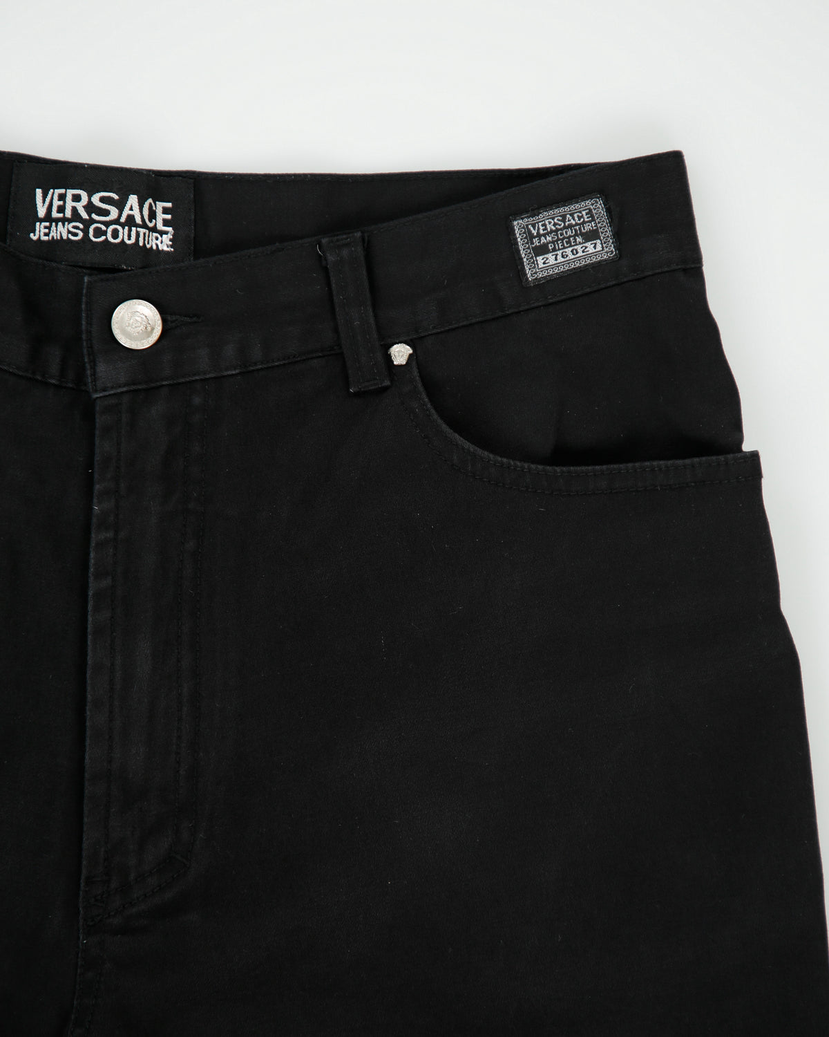 Vintage Y2K 00s Versace Jeans Couture Signature High Rise Relaxed Fit Straight Leg Canvas Denim Jeans - W29 L30