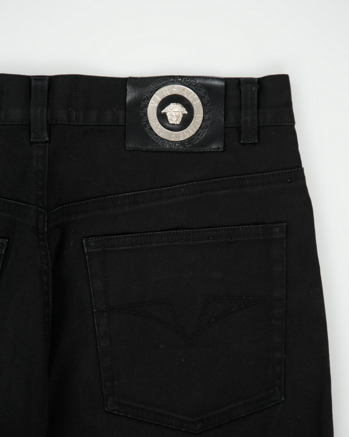 Vintage Y2K 00s Versace Jeans Couture Signature High Rise Relaxed Fit Straight Leg Canvas Denim Jeans - W29 L30