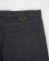 Vintage F/W 2009 Louis Vuitton By Marc Jacobs Damier Mid Rise Embroidered Quatrefoil Pocket Relaxed Fit Straight Leg Denim Jeans - W36 L32