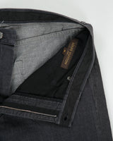 Vintage F/W 2009 Louis Vuitton By Marc Jacobs Damier Mid Rise Embroidered Quatrefoil Pocket Relaxed Fit Straight Leg Denim Jeans - W36 L32