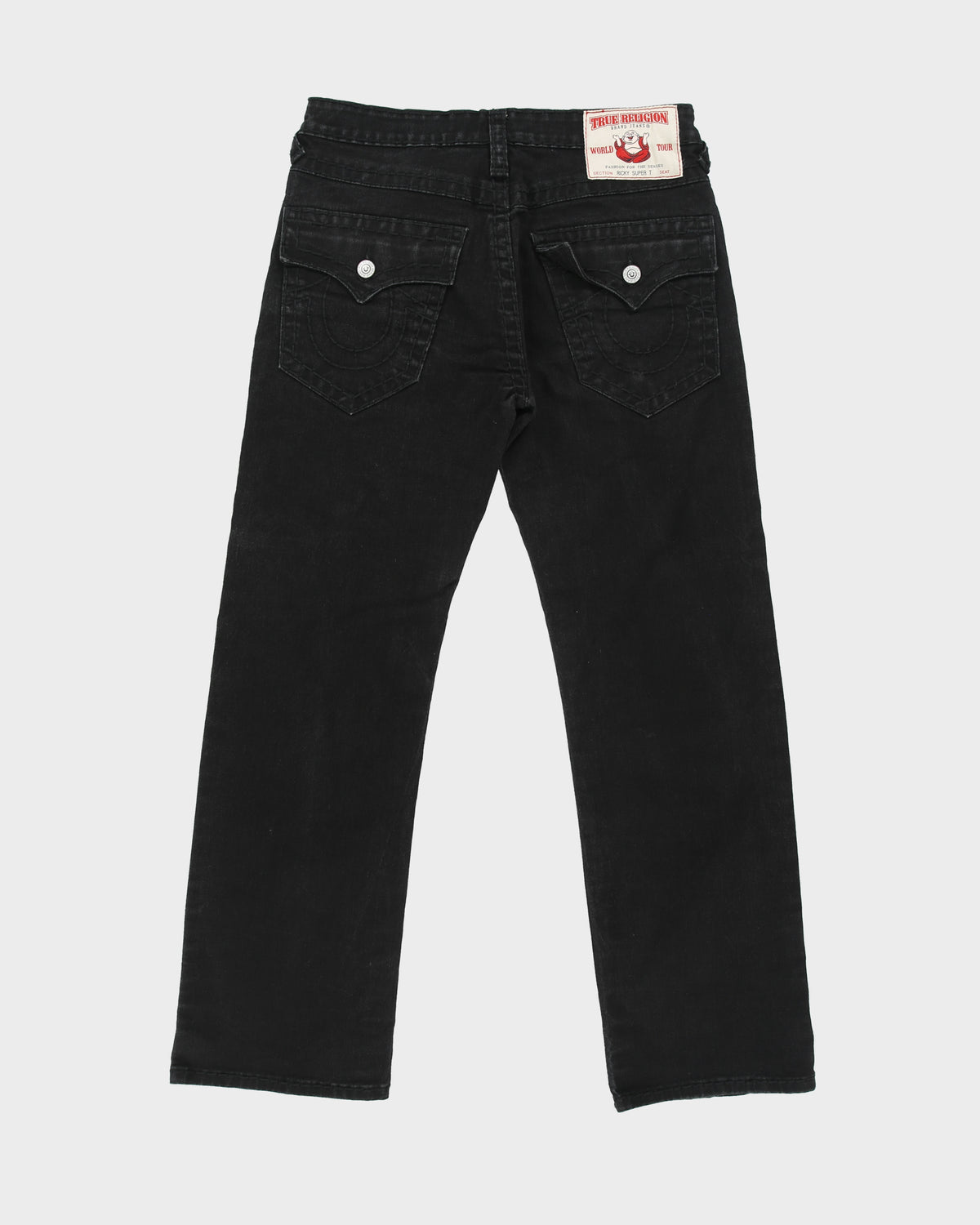 Vintage True Religion Mid Rise Ricky Super T Flap Pocket Relaxed Straight Leg Denim Jeans - W32 L31