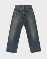 Vintage Edwin 1505 Distressed Japanese Selvedge Mud Wash Denim Straight Leg Jeans - W29 L32