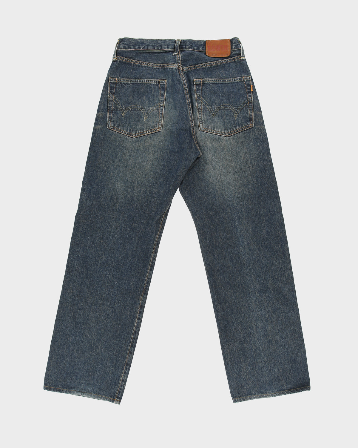 Vintage Edwin 1505 Distressed Japanese Selvedge Mud Wash Denim Straight Leg Jeans - W29 L32