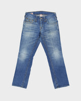 Vintage Y2K 00s True Religion Low Rise Made In USA Flap Pocket Slim Straight Leg Jeans - W30 L30