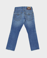 Vintage Y2K 00s True Religion Low Rise Made In USA Flap Pocket Slim Straight Leg Jeans - W30 L30