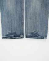 Vintage Y2K 00s Rock &amp; Republic Mid Rise Contrast Stitch Stone Wash Denim Relaxed Straight Leg Jeans - W34 L32