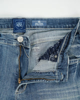 Vintage Y2K 00s Rock &amp; Republic Mid Rise Contrast Stitch Stone Wash Denim Relaxed Straight Leg Jeans - W34 L32