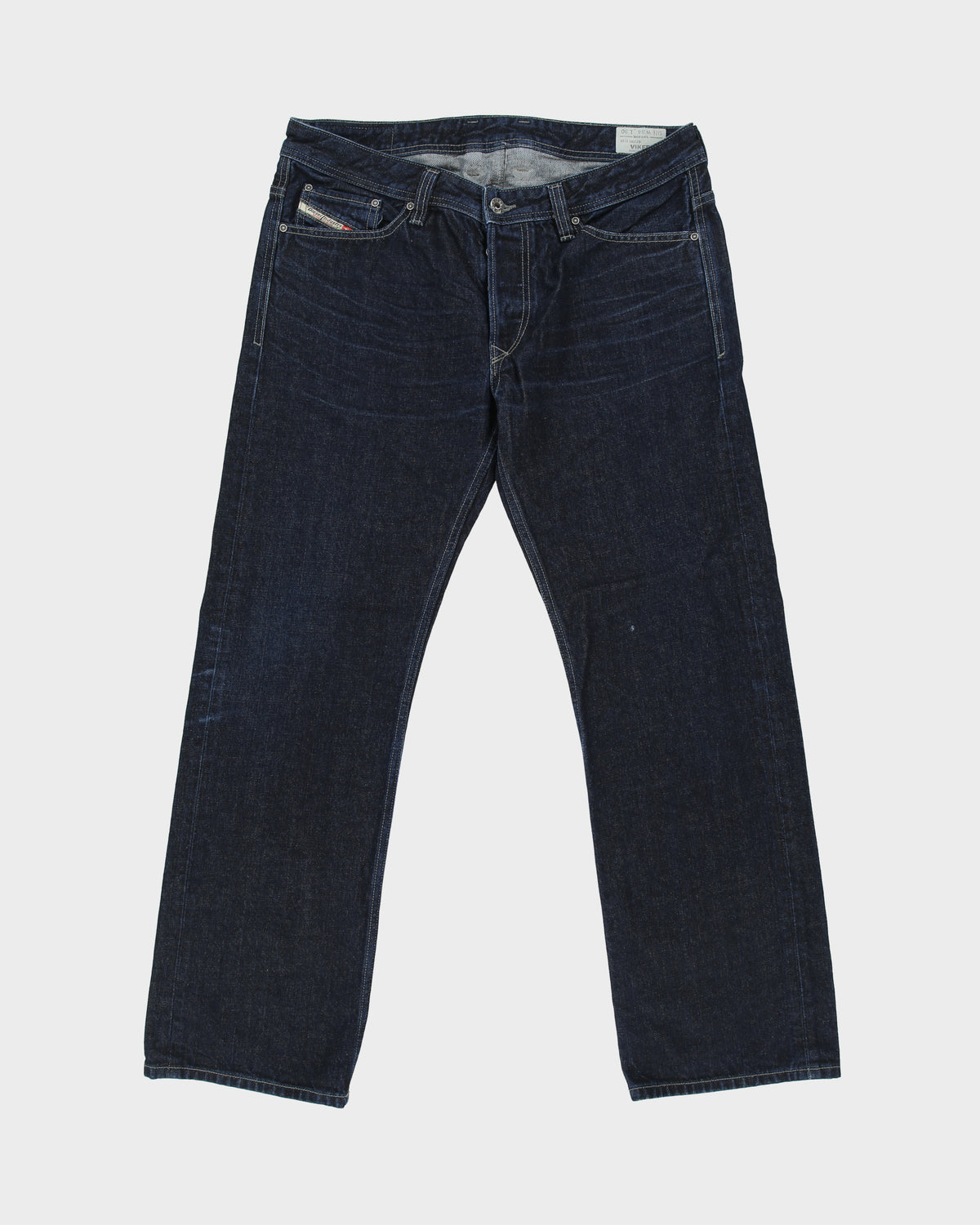 Vintage Y2K 00s Diesel 'Viker' Low Rise Indigo Denim Made In USA Relaxed Straight Leg Jeans - W34 L31