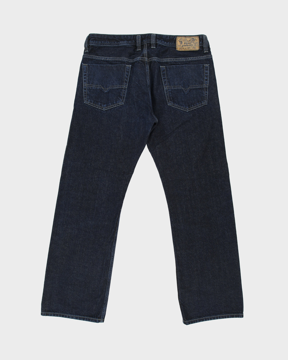 Vintage Y2K 00s Diesel 'Viker' Low Rise Indigo Denim Made In USA Relaxed Straight Leg Jeans - W34 L31