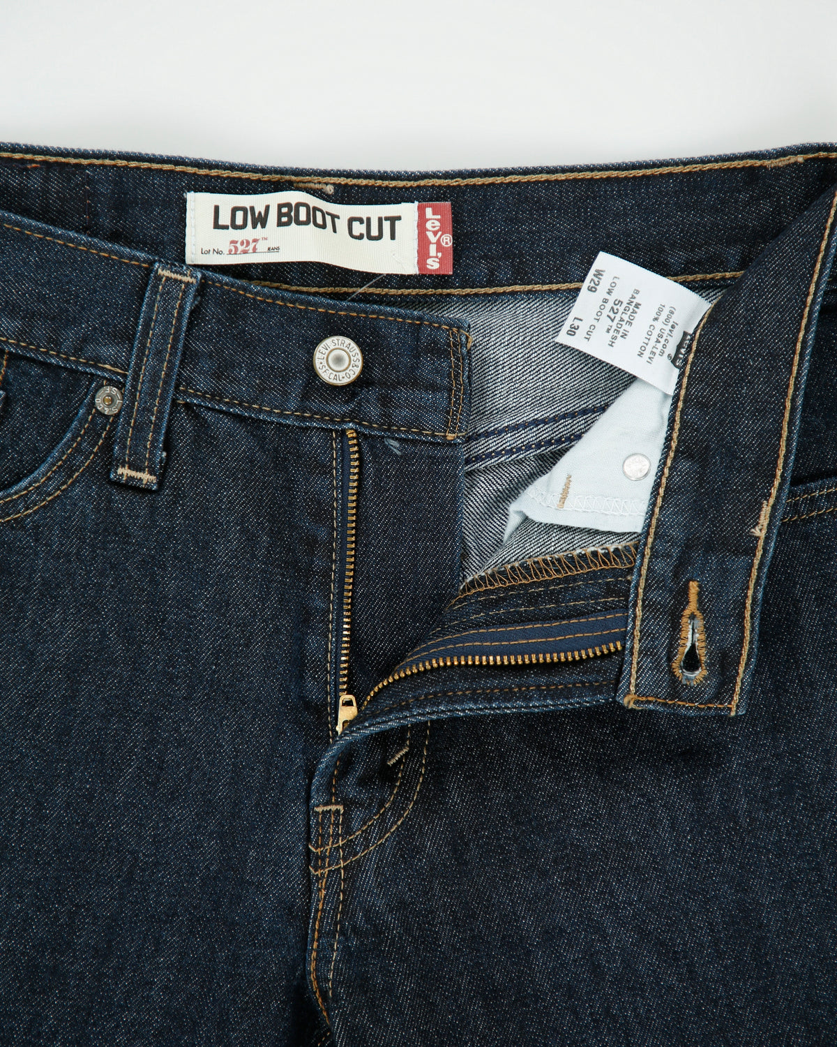 DS Vintage Levi's 527 Low Rise Raw Indigo Wash Bootcut Jeans - W29 L30