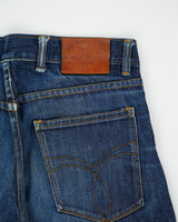 Vintage Maple Leaf Mid Rise Selvedge Indigo Denim Made In America Straight Leg Jeans - W32 L32