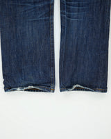 Vintage Maple Leaf Mid Rise Selvedge Indigo Denim Made In America Straight Leg Jeans - W32 L32