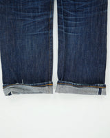 Vintage Maple Leaf Mid Rise Selvedge Indigo Denim Made In America Straight Leg Jeans - W32 L32