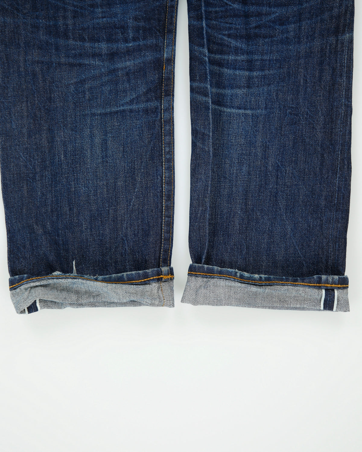 Vintage Maple Leaf Mid Rise Selvedge Indigo Denim Made In America Straight Leg Jeans - W32 L32