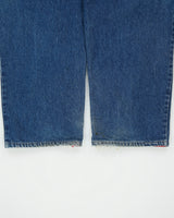 Vintage 1990s Pure Playaz Heavyweight Mid Denim Split Knee Baggy Fit Tapered Wide Leg Jeans - W32 L32