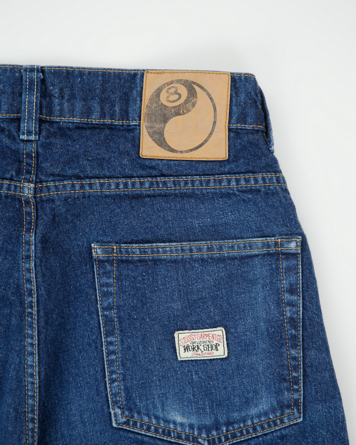 Our Legacy Work Shop x Stussy Mid Rise Denim Straight Leg 'Work Cut' Jeans - W31 L28