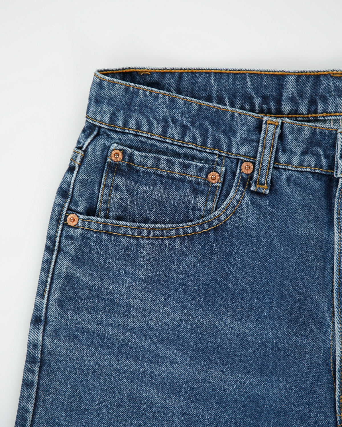 Vintage 1999 Levi's 517 Mid Rise Stone Wash Denim Made In America Bootcut Jeans - W34 L34