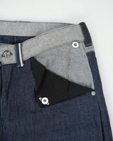 Vintage Custom Made In USA Raw Japanese Selvedge Denim Mid Rise Flap Pocket Wide Leg Jeans - W30 L31