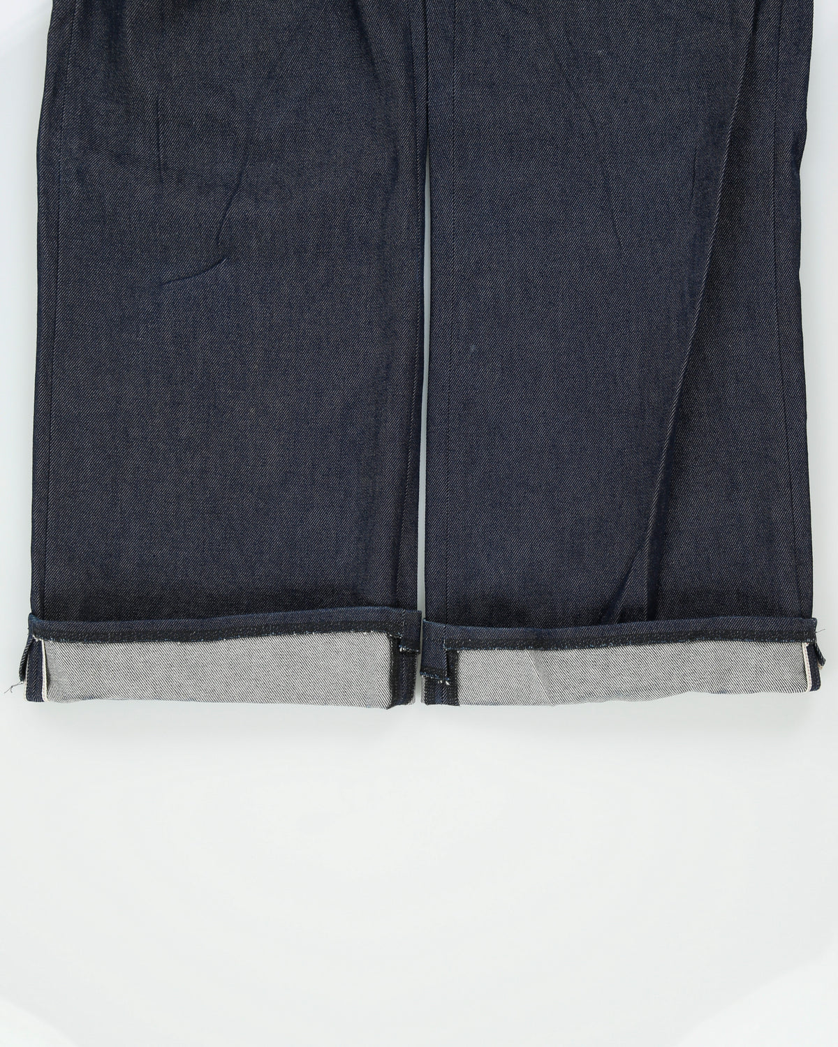 Vintage Custom Made In USA Raw Japanese Selvedge Denim Mid Rise Flap Pocket Wide Leg Jeans - W30 L31