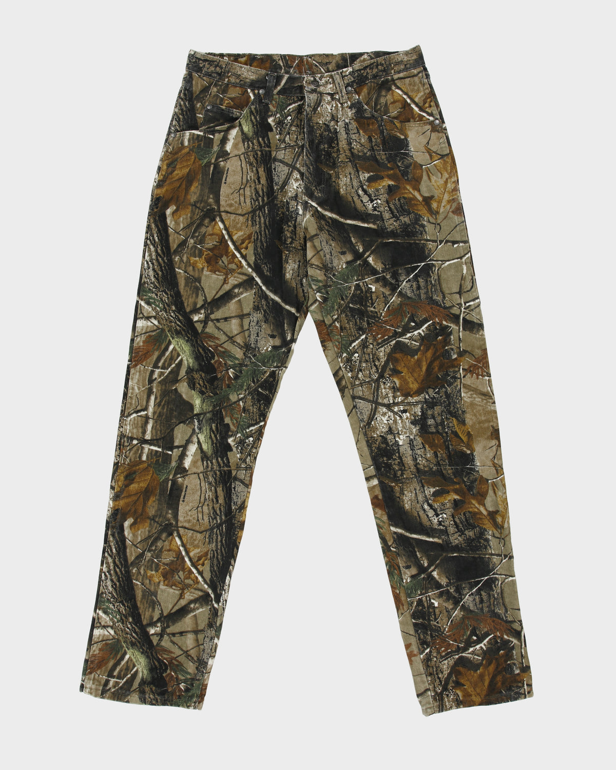 Vintage Y2K 00s Wrangler Pro Gear Realtree Camo Mid Rise Denim Relaxed Fit Hunting Jeans - W33 L34