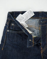 DS Vintage Levi's 511 Red Line Mid Rise Raw Indigo Ridged Selvedge Denim Slim Fit Jeans - W30 L32