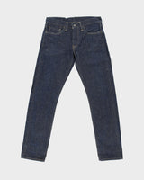 DS Vintage Levi's 511 Red Line Mid Rise Raw Indigo Ridged Selvedge Denim Slim Fit Jeans - W31 L32