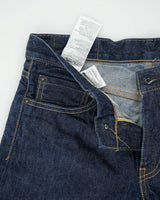 DS Vintage Levi's 511 Red Line Mid Rise Raw Indigo Ridged Selvedge Denim Slim Fit Jeans - W31 L32