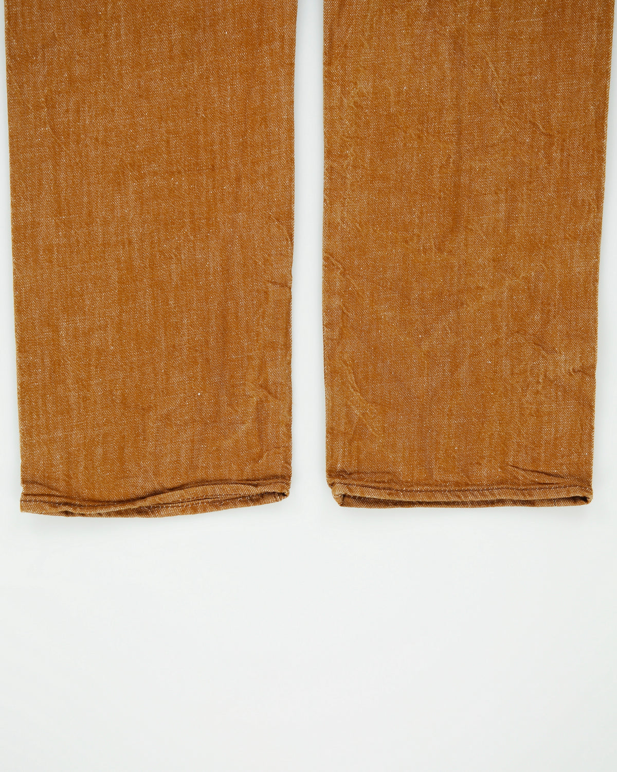 DS Vintage Levi's 501 Red Batwing Tan Mid Rise White Oak Cone Denim Straight Leg Jeans - W31 L30