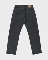 Vintage 1997 Levi's 551 White Tab Black Denim Relaxed Straight Leg Jeans - W32 L32