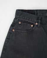Vintage 1997 Levi's 551 White Tab Black Denim Relaxed Straight Leg Jeans - W32 L32