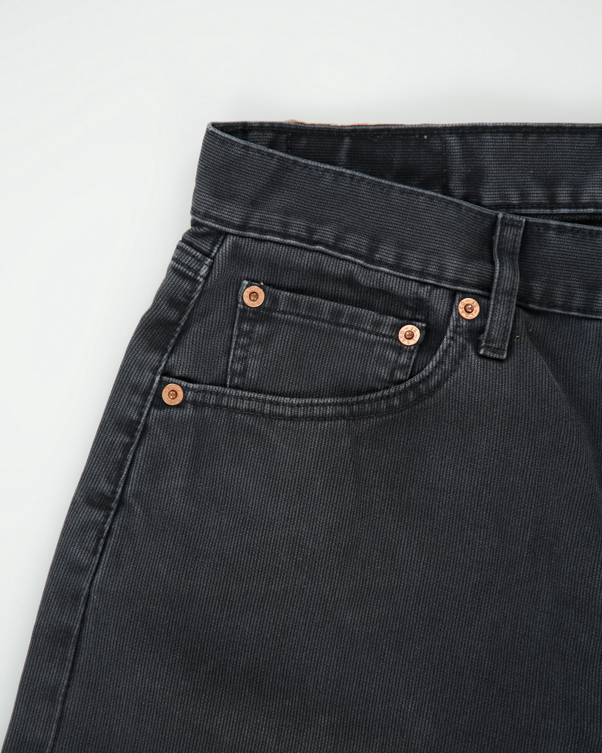 Vintage 1997 Levi's 551 White Tab Black Denim Relaxed Straight Leg Jeans - W32 L32