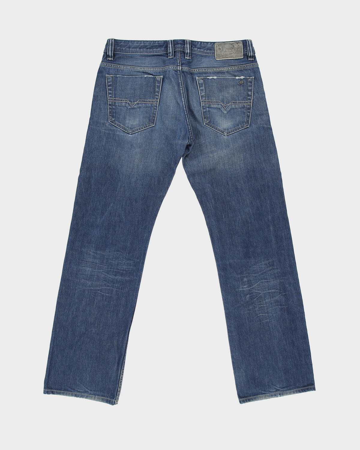 Vintage Y2K Diesel Viker Low Rise Ridged Stone Wash Denim Straight Leg Jeans - W32 L32