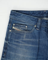 Vintage Y2K Diesel Viker Low Rise Ridged Stone Wash Denim Straight Leg Jeans - W32 L32
