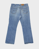 Vintage 1982 Levi's Orange Tab Made In USA Leather Patch Mid Rise Relaxed Straight Leg Denim Jeans - W36 L31