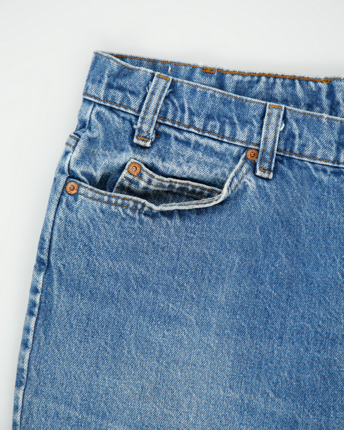 Vintage 1982 Levi's Orange Tab Made In USA Leather Patch Mid Rise Relaxed Straight Leg Denim Jeans - W36 L31