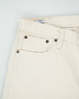 Rogue Territory RGT Cream Mid Rise Made in LA USA Silveridge Japanese Selvedge Denim Slim Straight Leg Jeans - W33 L30
