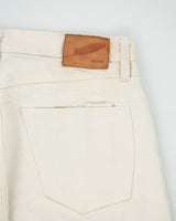 Rogue Territory RGT Cream Mid Rise Made in LA USA Silveridge Japanese Selvedge Denim Slim Straight Leg Jeans - W33 L30