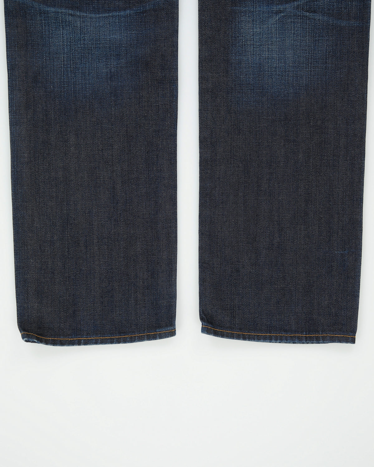 Vintage True Religion Low Rise Indigo Denim Made In USA Pony Hair Patch Pocket Slim Straight Leg Jeans - W34 L34