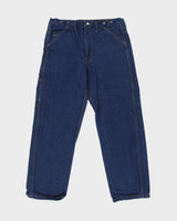 Big Bill '1983' Mid Rise Heavy Duty Indigo Denim Made In Canada Wide Leg Workwear Jeans - W36 L31