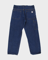 Big Bill '1983' Mid Rise Heavy Duty Indigo Denim Made In Canada Wide Leg Workwear Jeans - W36 L31