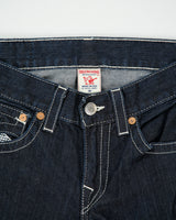 Vintage Y2K 00s True Religion Low Rise Raw Denim Made In USA Checker Flap Pocket Straight Leg Jeans - W31 L33