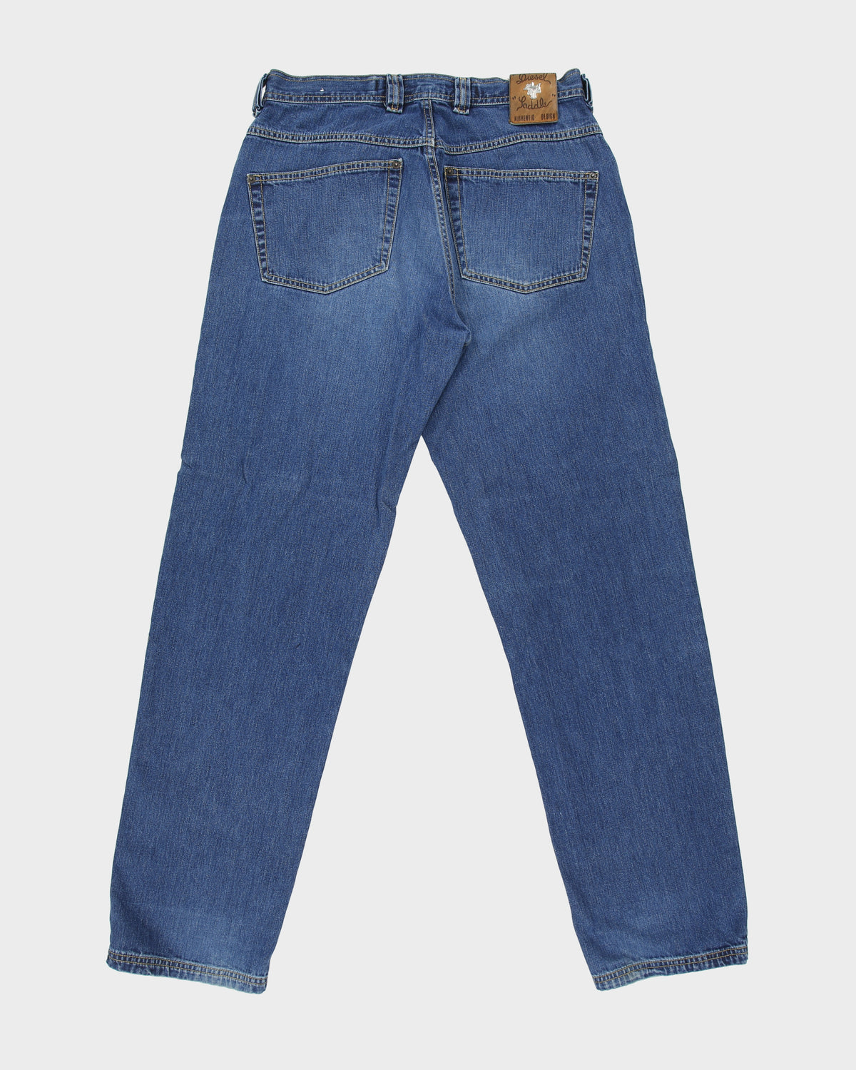 Vintage Y2K 00s Diesel Saddler 'New Saddle' Made In Italy Mid Rise Relaxed Tapered Fit Jeans - W34 L34