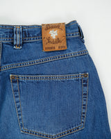 Vintage Y2K 00s Diesel Saddler 'New Saddle' Made In Italy Mid Rise Relaxed Tapered Fit Jeans - W34 L34