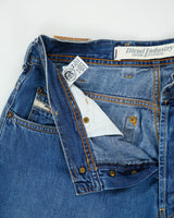 Vintage Y2K 00s Diesel Saddler 'New Saddle' Made In Italy Mid Rise Relaxed Tapered Fit Jeans - W34 L34