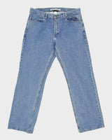 Vintage Harley Davidson Mid Rise Loose Straight Leg Denim Biker Jeans - W38 L34