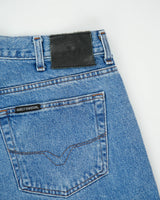 Vintage Harley Davidson Mid Rise Loose Straight Leg Denim Biker Jeans - W38 L34